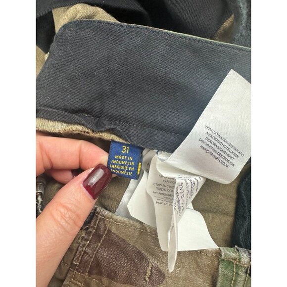 Polo Ralph Lauren Shorts Men's 31 Green Woodland Camo Gellar Relaxed Fit Cargo - Picture 4 of 8